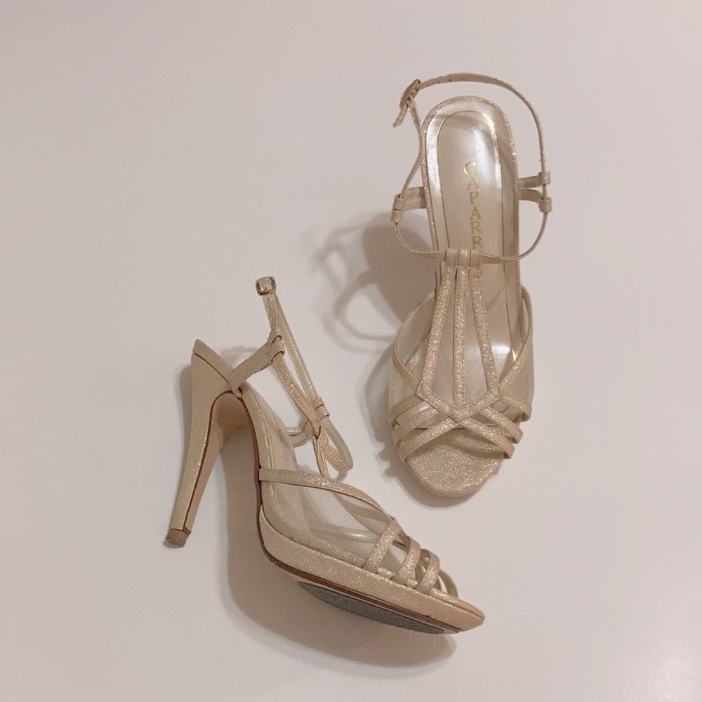 Caparros gold heels